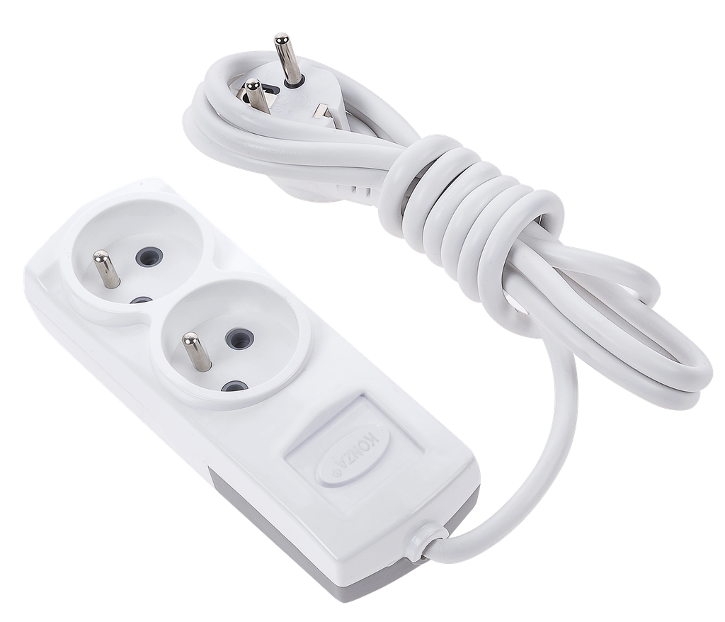 [2000-2U] 2 Gang UPS Earthed 2m Cable Group Socket