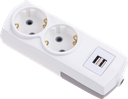 2'Lİ TOPRAKLI USB Lİ KLEMENSLİ GRUP PRİZ