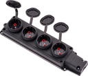 1*16 A MONOPHASE EARTHED 4 GANG SOCKET