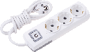 3 GANG EARTHED GROUP SOCKET + 5M CABLE + SWITCH