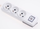 3 Gang Switched with UPS With Terminal Group Socket (Child-Safe)