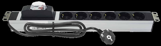 [KON 04 6012] 19 1 U 6'LI SİGORTALI GRUP PRİZ 1,65MT 3X1,5 KABLOLU