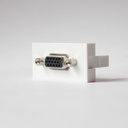 45 X 22.5 VGA Input Output Female Flat