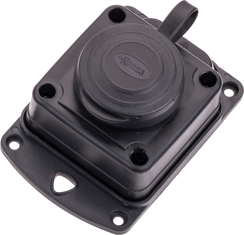 [MK104] 1X16A TOPRAKLI KAUÇUK DUVAR PRİZİ IP44