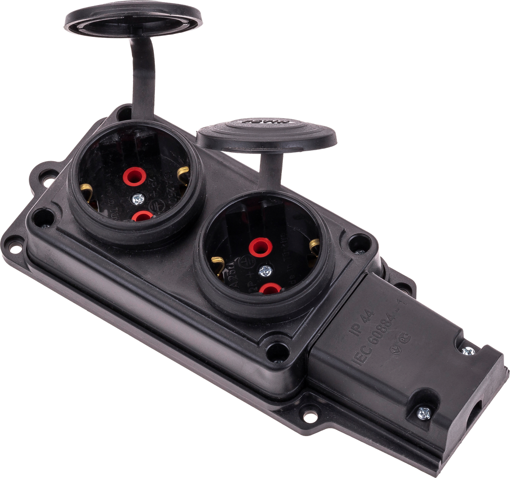 [MK105] 1X16A 2 Lİ TOPRAKLI KAUÇUK PRİZ IP44