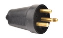 3x25A Three-Phase Flat Male Plug